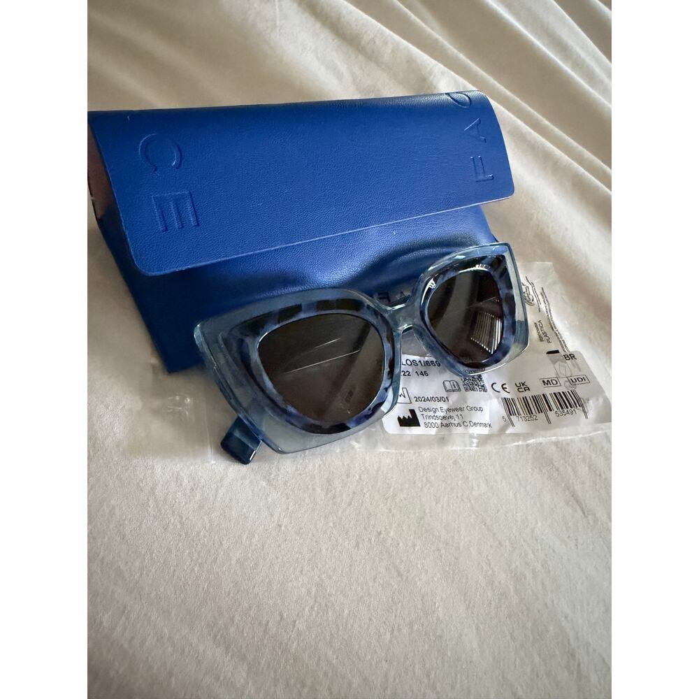 Face A face halos 1 6691 tortoise blue face n marble sunglasses hand made Italy - Picture 9 of 9